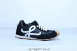 Loewe 罗意威 Ballet Runner 2.0 小牛皮 圆头系带低帮华夫系列 生活休闲运功跑鞋 货号 Lbr2282X27 41 Adttt 36-45