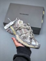 740支持放店【Ok版】法国高端奢侈品牌-巴黎世家Balenciaga 3Xl Sneakers 3+系列 绑带金属风 网织做旧绑带低帮复古阔型底姥爹风潮流百搭