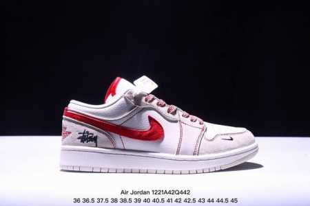 海外爆款限量发售！公司级 Travis Scott X Fragment Design X Jordan Air Jordan 1 Low Og Sp “斯图西 - 点击图像关闭