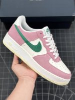公司级nike Air Force 1’07 Lv8 Nd白粉绿 空军一号低帮休闲运动板鞋 原楦头原纸板 打造纯正低帮空军版型 专注外贸渠道 全掌内置蜂窝气垫