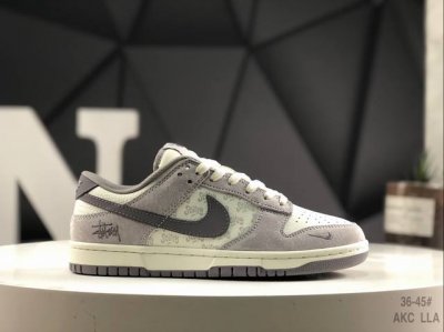290 公司级带半码Nike Sb Dunk Low 斯图西联名 周年高端定制 低帮休闲板鞋 定制鞋盒 大厂纯原品质出货 超高清洁度 皮料切割干净无任何毛边 细