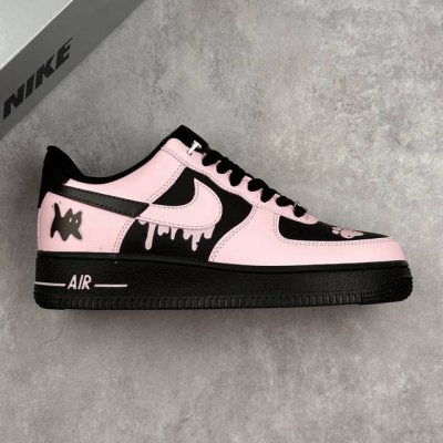 本地 核心私 nike Air Force 1'07 Low 二次元主题 甜心猫咪 空军一号低帮休闲板鞋 #定制皮料 原厂3D打印 定制鞋盒 原楦原纸板 纯正空