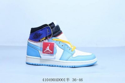 乔丹Air Jordan 1 Low Aj1 乔1高帮复古文化休闲运动篮球鞋 白蓝 货号 Dz4137-800 410490Adooi半 36-46