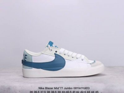 公司级nike Blazer Mid‘77 Jumbo 经典百搭低帮开拓者休闲运动板鞋 真硫化铝楦制作 原厂布料拼接 独家裁片完美鞋型 台湾进口软感荔枝头层皮