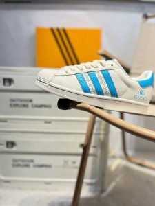 古驰 X 阿迪达斯Adidas三叶草 Originals Superstar 贝壳头系列低帮经典百搭休闲运动板鞋Hs3072 Am7662619#36-45半