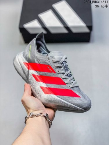 公司级Adidas Adizero Adios pro 4M 马拉松飞线贾卡轻质透气休闲运动跑步鞋 采用双层透气网纱 Flywire动态飞线绑缚鞋面材质 内置Z
