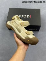 公司级Ecco爱步包头凉鞋男款 25年新户外运动舒适沙滩鞋凉鞋 越野系列 牛皮鞋面 纹理自然 柔韧耐穿 内设有透气网布 尽享舒适体验 便捷抽绳魔术贴设计 可自由