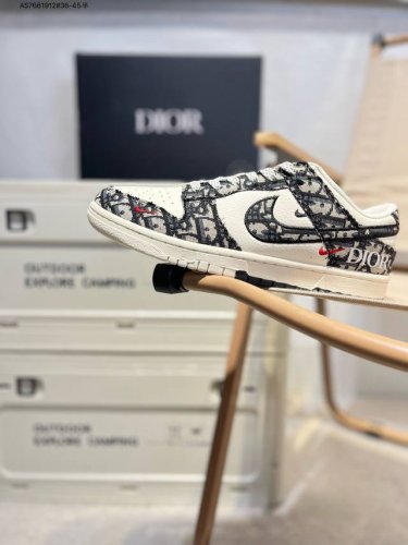 Nike Sb Dunk Low“迪奥联名” 周年高端定制 低帮休闲板鞋 定制鞋盒 超高清洁度 皮料切割干净无任何毛边 细节完美Sj2558 As7661912
