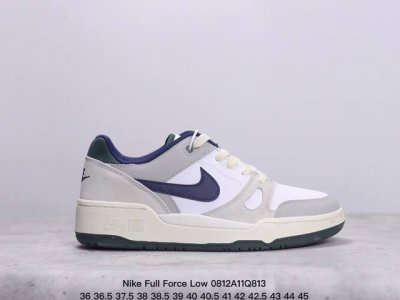 公司级耐克nike Full Force Lo扣篮系列低帮休闲运动滑板板鞋采用软质牛剖皮鞋面材质#正确后跟反口里弧度#原厂中底布正确印刷#鞋垫嵌入缓震乳胶+So