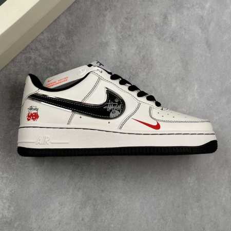 本地 核心私 Nike Air Force 1 Low 07 X Stussy 白黑小钩 低帮休闲运动板鞋 原楦头原纸板 打造纯正低帮空军版型 专注外贸渠道 全 - 点击图像关闭