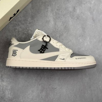 本地 核心私 Travis Scott X Fragment Design X Air Jordan 1 Low Og Sp Aj1 乔1 巴宝莉联名-米灰小双