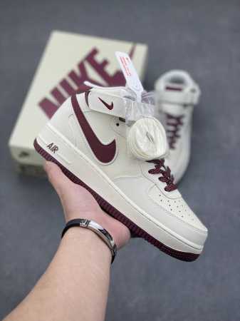 海外限量ID定制 公司级 Nike Air Force 1 MID 米红勾 满天星中帮空军一号休闲板鞋 客供高亮3m反光 定制头成皮料 定制鞋盒 原楦原纸板 纯 - 点击图像关闭