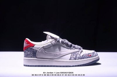 170 Travis Scott X Fragment Design X Jordan Air Jordan 1 Low Og Sp “迪奥联名——石头纹” 多