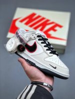 Nike Sb Dunk Low 巴黎世家联名 米白黑勾 周年高端定制 低帮休闲板鞋 Lw1818-110 #定制鞋盒 大厂纯原品质出货 超高清洁度 皮料切割干