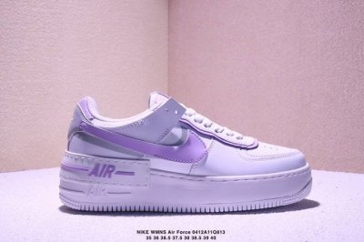真标耐克Nike Wmns Air Force 1 Shadow全新少女系解构主义设计 马卡龙空军一号轻量增高低帮百搭板鞋 为经典设计注入玩味元素 分层结构、加