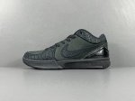 渠道优势，支持代发！ Og版：科比4 黑纹 Nike Zoom Kobe4 Mambacita Gigi 耐磨透气 低帮 实战篮球鞋 男女同款 货号：Fq354