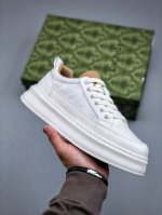 z Gucci 轻奢单品鞋 广东品质原厂 高奢古驰Gucci Screener Gg High-Top Sneaker休闲潮鞋系列 尺码：39-44