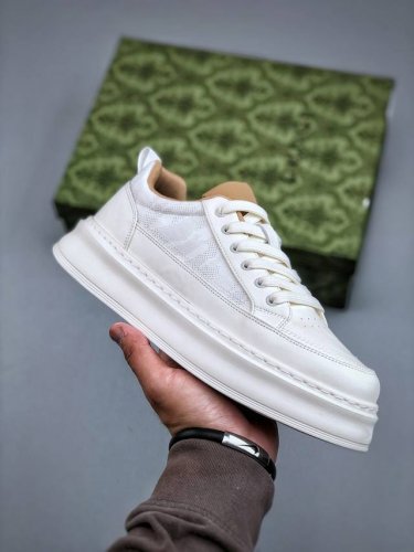 z Gucci 轻奢单品鞋 广东品质原厂 高奢古驰Gucci Screener Gg High-Top Sneaker休闲潮鞋系列 尺码：39-44