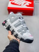 耐克 Nike Air More Uptempo '96 皮蓬全掌气垫男女子运动鞋厚底增高缓震慢跑鞋。续写 20 世纪 80 年代和 90 年代篮球运动飞速发展