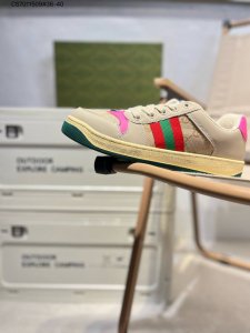 Gucci Distressed Screener Sneaker古驰经典小脏鞋原型复古百搭老爹板鞋 复古学院风546551 Cs7011509#36-40