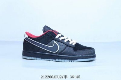 耐克 Nike Sb Dunk Low Pro 复古低帮 休闲运动滑板板鞋 黑红 212260Aduqy半 36-45