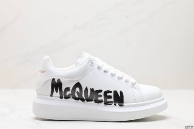 公司级意大利高奢品牌alexander Mcqueen亚历山大 麦昆 Sole Leather Sneakers低帮时装厚底休闲运动小白鞋 尺码:35-45 i