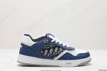 真标dior迪奥 B27 牛皮织物 字母logo 耐磨透气时尚生活休闲板鞋 尺码:36 36.5 37.5 38 38.5 39 40 40.5 41 42 4
