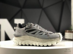 360 公司级带半码Moncler 盟可睐/蒙口 Trailgrip Gtx 抗撕裂材质山地户外运动鞋 厚底**男女鞋。鞋身采用Cordura防撕裂尼龙/Gor