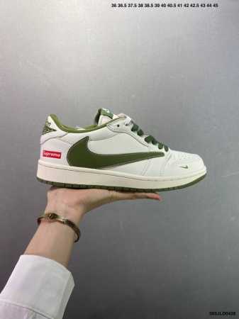 公司级Supreme X Air Jordan 1 Low 米白暗绿 此款主张打破传统的工业化流水线设计限制，以Made By Ideas的超级创意为理念，集结 - 点击图像关闭