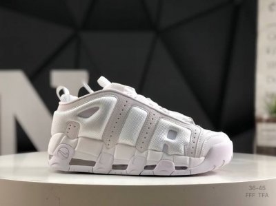 200 耐克Nike Wmns Air More Uptempo Gs Barely Green 皮蓬初代系列经典高街百搭休闲运动文化篮球鞋美国队配色 货号:F