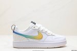 真标耐克 Nike Court Borough Low 2低帮百搭透气休闲运动板鞋，经典耐用的设计，兼顾舒适脚感和出众风范，演绎匠心之作。结构性的支撑贴合感结合