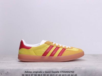 重磅联名 Adidas Originals X Gucci Gazelle 联名经典休闲板鞋 意大利2022时装周走秀款 德训鞋休闲鞋 货号： 7848 9St