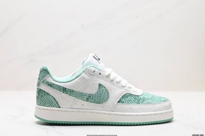 公司级nike Court Vision Lo联名 低帮百搭 透气休闲运动板鞋 兼顾舒适脚感和出众风范 演绎匠心之作 结构性的支撑贴合感结合复古篮球设计 货号: