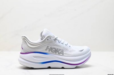 公司级Hoka One One Bondi 9 复古舒适防滑耐磨 低帮 山地户外跑步鞋 货号:1162012 尺码:36 36.5 37.5 38 38.5 3