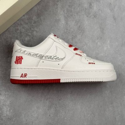 本地 核心私 Nike Air Force 1 Low 07 X Undefeated 白红 低帮休闲运动板鞋 原楦头原纸板 打造纯正低帮空军版型 专注外贸渠道