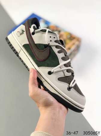 公司级真标带半码！ 耐克nike Sb Dunk Low 绑绳绑带系列 海贼王 复古低帮休闲运动滑板板鞋。采用脚感柔软舒适zoomair气垫，有效吸收滑板等极限 - 点击图像关闭