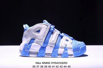 真标耐克Nike Wmns Air More Uptempo Gs Barely Green 皮蓬初代系列经典高街百搭休闲运动文化篮球鞋美国队配色 货号:921