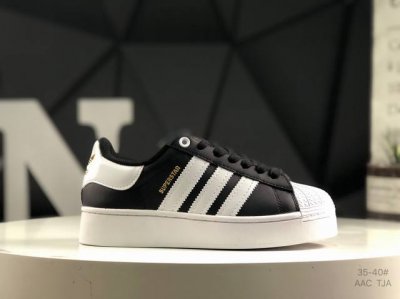 头层带半码Ad Superstar 贝壳头厚底**头层休闲板鞋 货号：Fv3334 尺码：35 36 36.5 37 38 38.5 39 40 Aac Tja