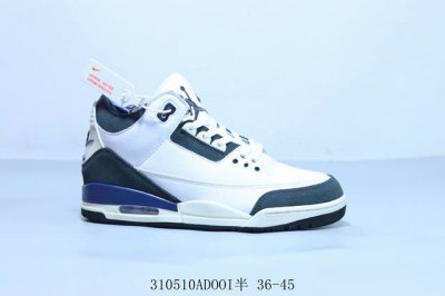 乔丹Air Jordan 3 Retro Black Gold . 迈克尔 乔丹Aj3代中帮复古休闲运动文化篮球鞋 310510Adooi半 36-45