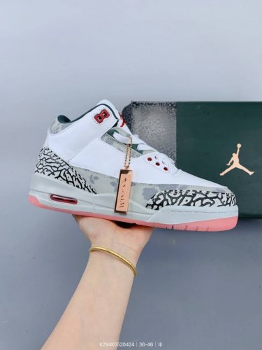 公司级Air Jordan 3 Retro 迈克尔 乔丹Aj3代中帮复古休闲运动文化篮球鞋 Size：如图 编码：K294K0520424