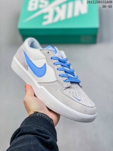 Nike Sb Force 58经典舒适低帮板鞋男女同款黑色 尺码：36-45半 编码：12Jdd332A08