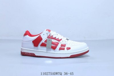 160 Amiri 21Ss Skel-Top 低帮 骨头鞋 头层牛皮鞋面+高密度透气网布 鞋帮侧面骨头采用两张牛皮贴合处理 立体感更好 皮料切口均油边处理 1