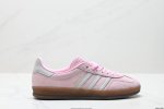 公司级Adidas Originals Gazelle Indoor 三叶草休闲防滑耐磨低帮板鞋 鞋头出色设计 塑就出众贴合感 稳固的后跟贴合足部曲线设计 软弹