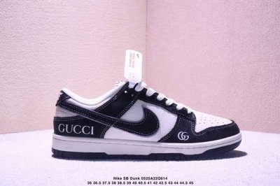 海外爆款限量发售 高端定制Nike Sb Dunk Low 古驰联名--- 牛仔布黑白 高端定制 低帮休闲板鞋 定制鞋盒 大厂纯原品质出货 超高清洁度 皮料切割