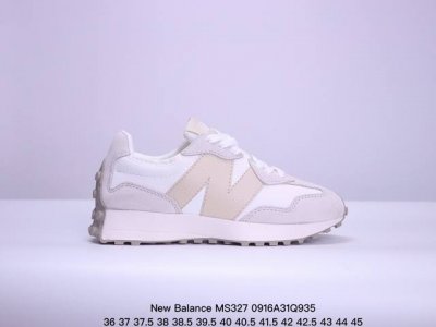 New Balance Ms327系列复古休闲运动慢跑鞋 原鞋打版 细节完美 采用尼龙及猪巴革麂皮物料拼接构成#中底高弹pu材质及满丁防滑橡胶外底上世纪 70