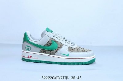 耐克 Nike Air Force 1 Af1耐克 低帮 空军一号休闲板鞋 古驰 货号 Lw9279-003 522 Adyrt半 36-45