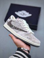 430支持放店 Travis Scott X Fragment Design X Jordan Air Jordan 1 Low Og Sp 乔1北面联名 雪花