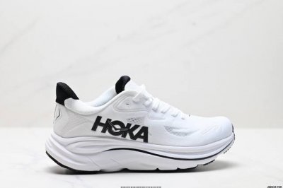 公司级Hoka M Clifton 10 轻量低帮户外越野跑鞋 户外山脉越野轻量运动跑鞋 鞋面用轻的无缝架构 鞋带用了弹性不易松脱的扁宽弹性鞋带 轻薄的Tpu贴