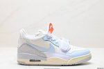 公司级三合一最强合体，多种新配色回归耐克nike Air Jordan Legacy 312 Low”White Grey Fog Blue Red“乔丹最强三