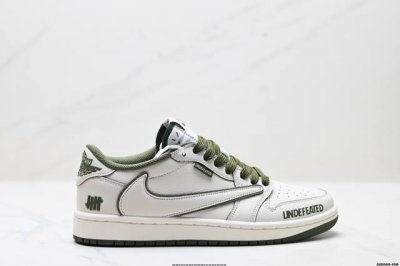 公司级Aj1倒勾Travis Scott X Air Jordan 1 ” Reverse Mocha “ Aj1乔1 Ts 闪电 联名倒钩 低帮文化篮球鞋 完